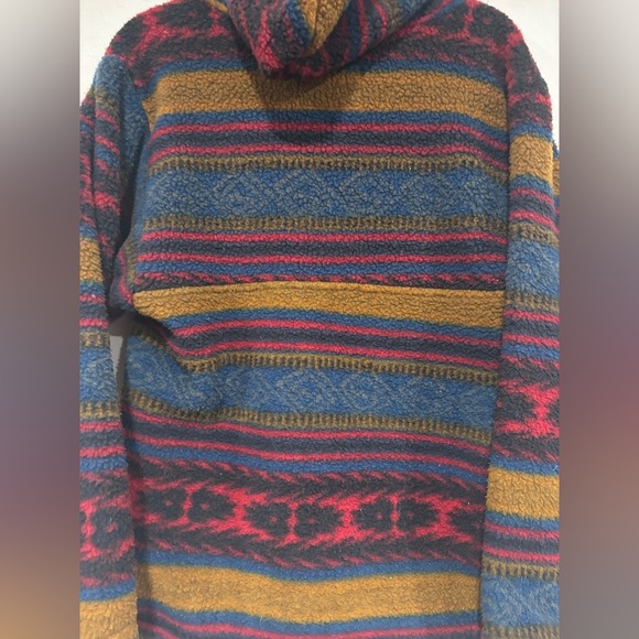 Vintage Kenyon Polartec Hooded Sweater Small Fleece Aztec Made in USA Synchilla - Picture 9 of 9